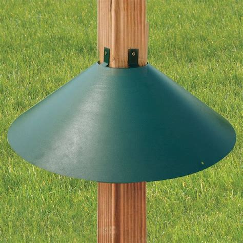 sheet metal squirrel baffle|4x4 squirrel baffle for wood post.